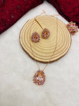Rosy Korean diamond set
