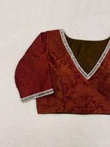 Brown Poly Georgette Blouse