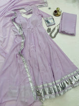 Seerat gotta work anarkali set