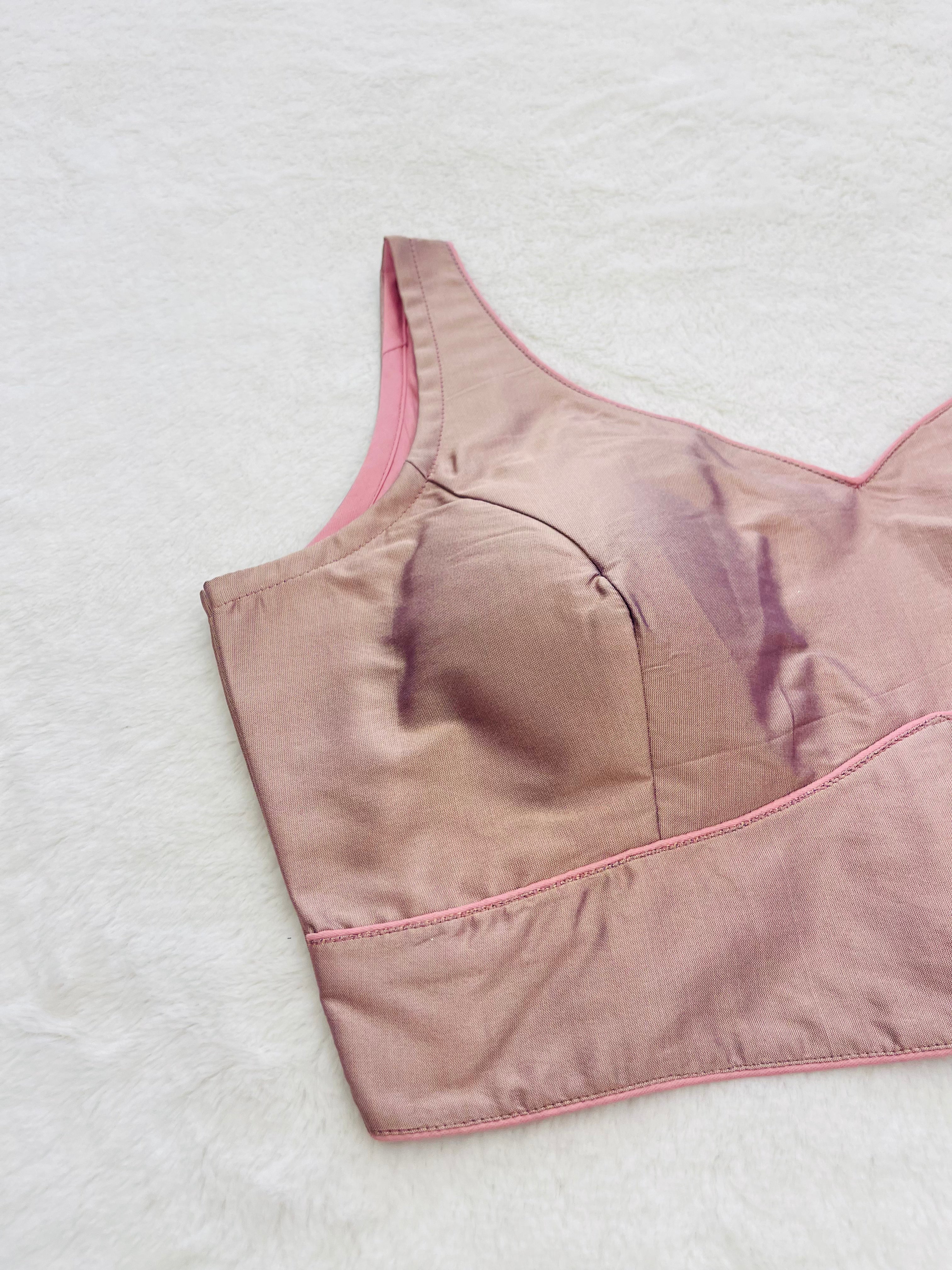 Light Pink Shade Cotton Silk Blouse