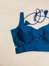 Aruna Moroccan blue blouse