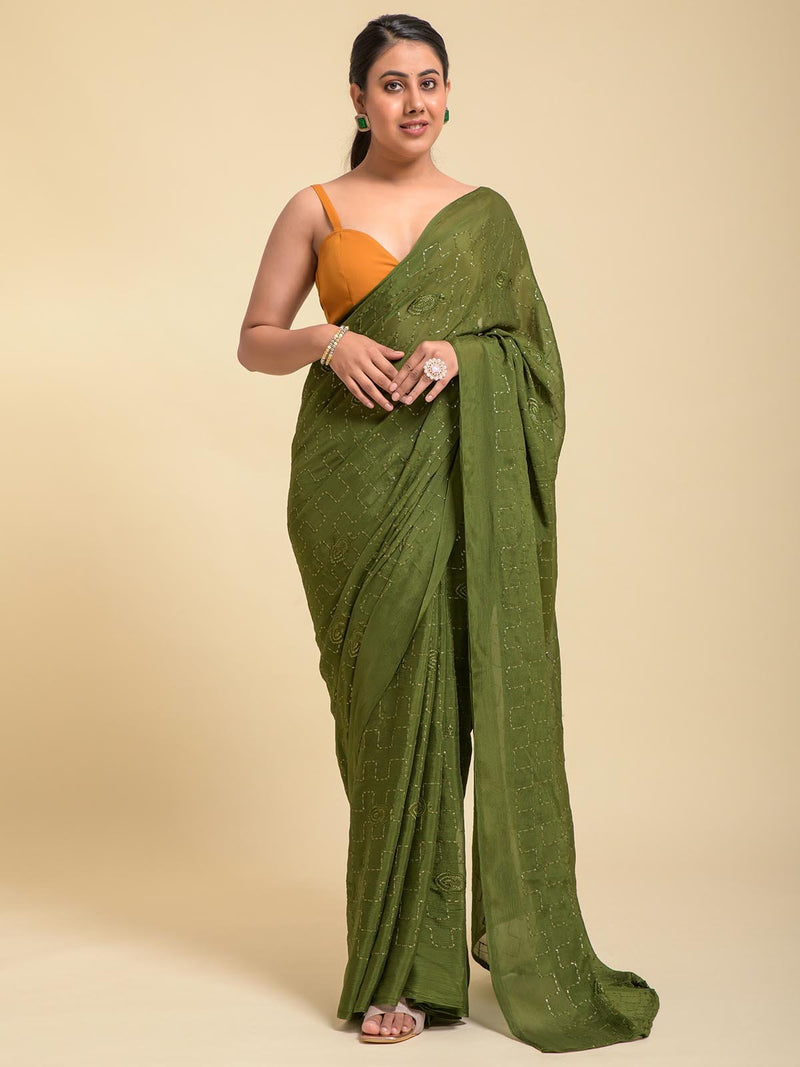 Green Glory Saree
