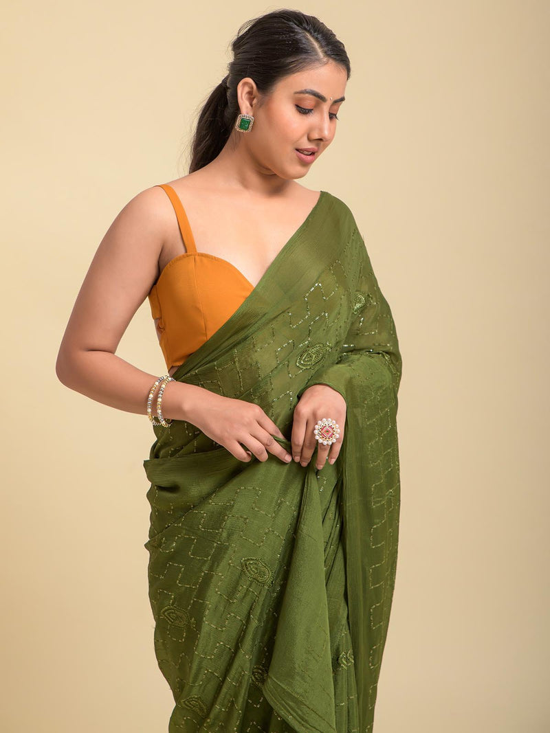 Green Glory Saree