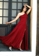 Scarlet One Shoulder Dress