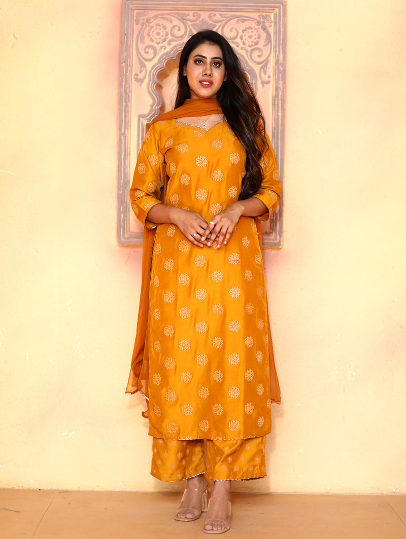 Wearing sunshine kurti set