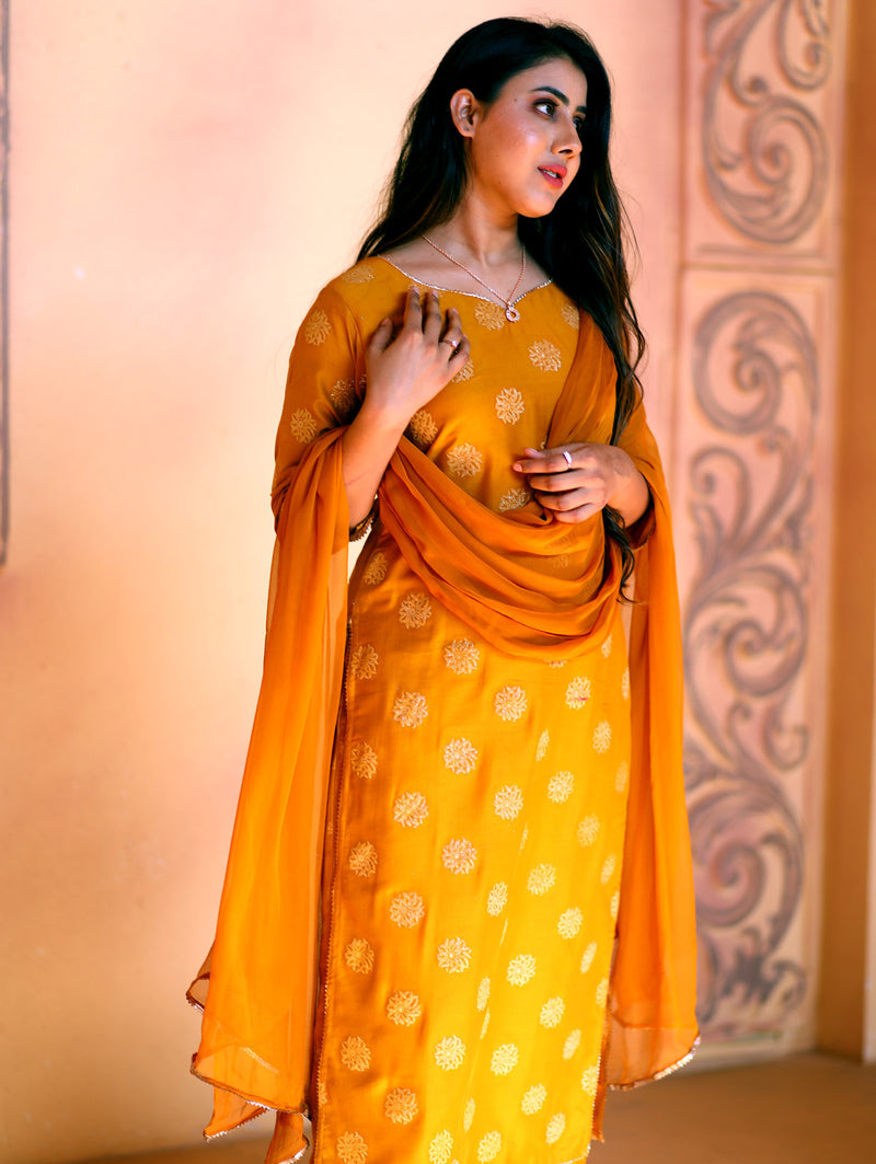 Buy Designer Suits - Yellow Multi Embroidered Traditional Lehenga Kurti At  Hatkay