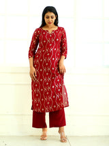 Aarna Red Georgette Kurti