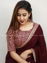 Mulberry Maroon Blouse