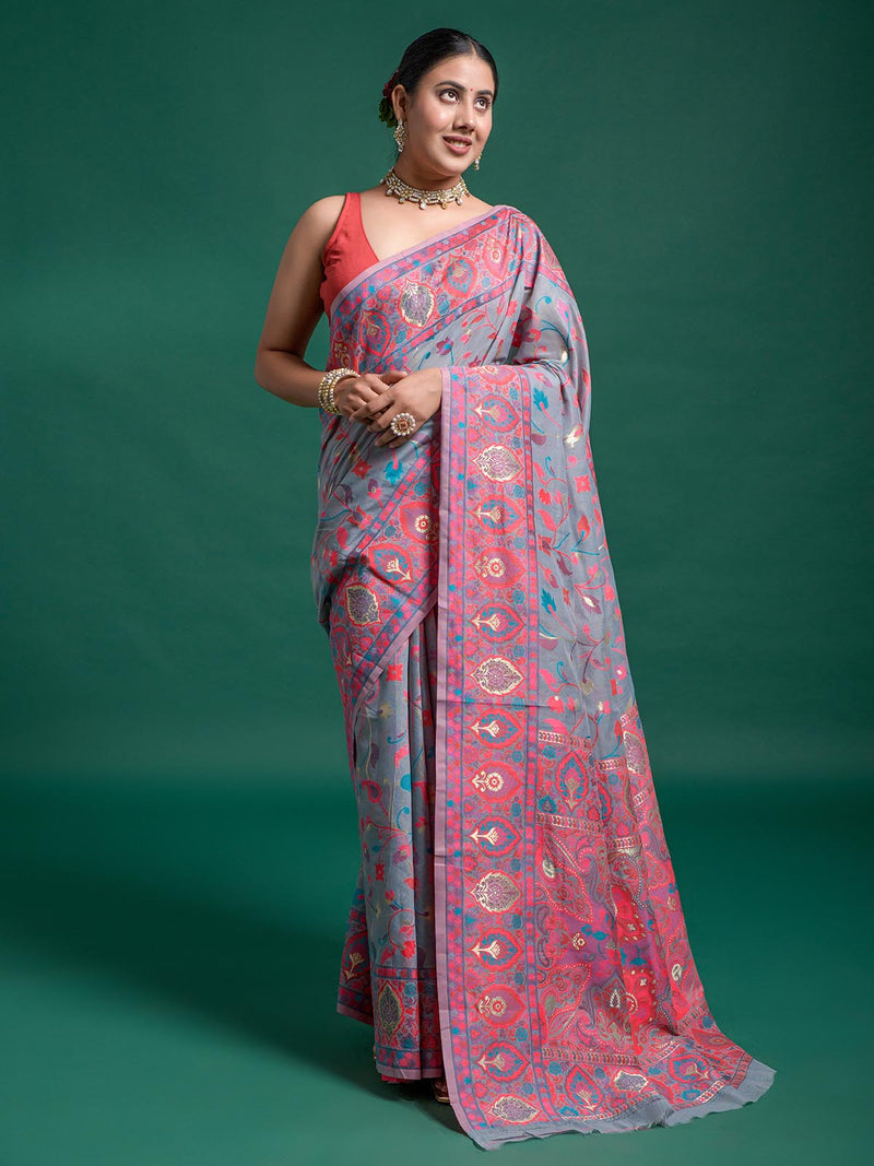 Grey Badal Saree