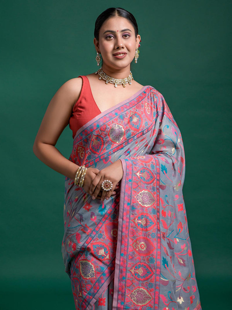 Grey Badal Saree