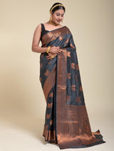 Black dahlia Saree