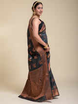 Black dahlia Saree