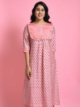 Peach Trumpet kurti-pant set
