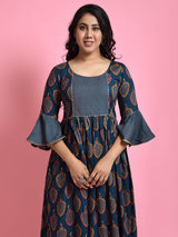 Paan Leaf Kurti-Pant Set