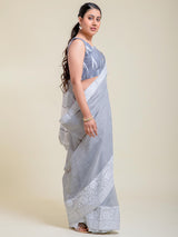 Ocean Waves Saree