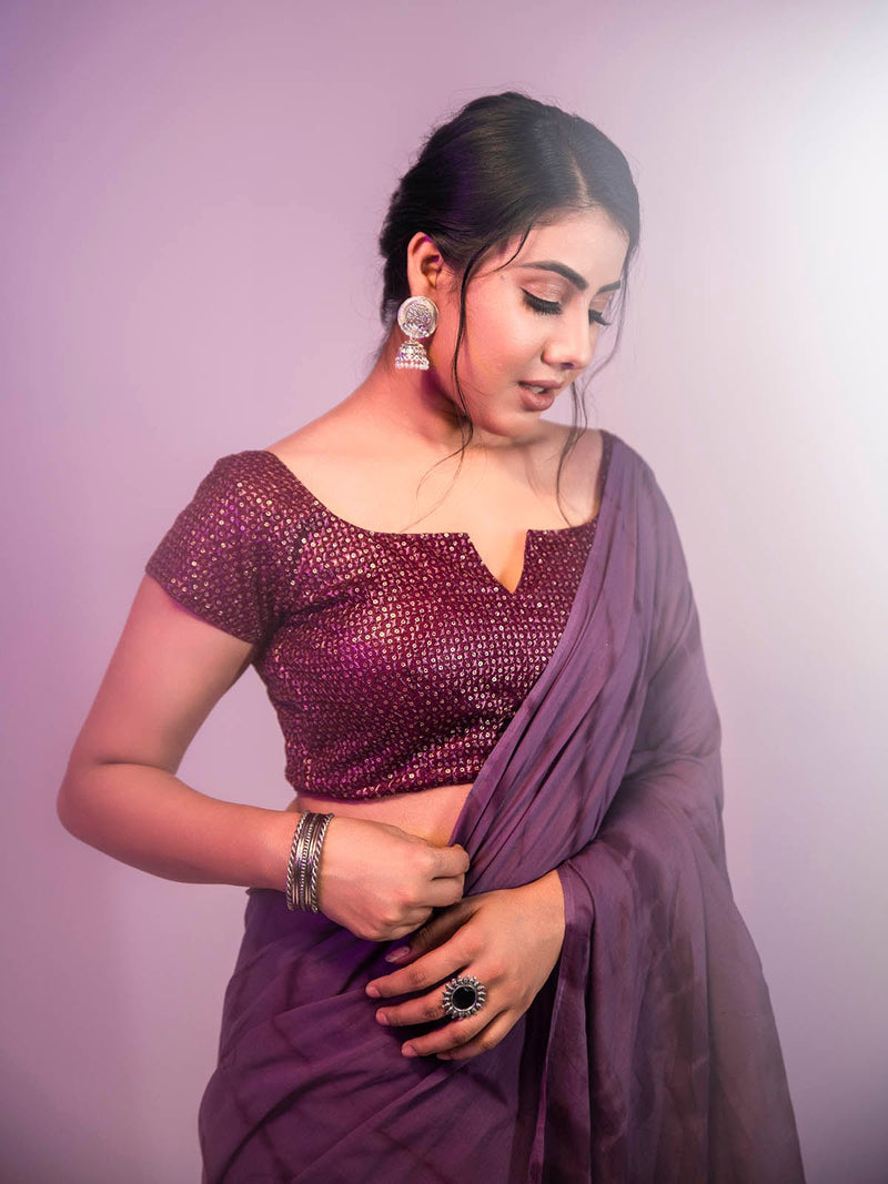 Shibori Mul Cotton Saree