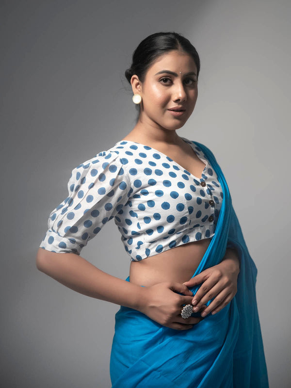 Polka Dots Cotton Blouse