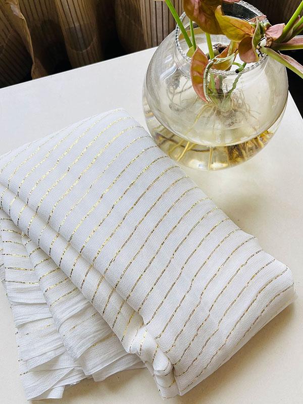 A Dash Of White saree