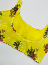 Yellow Sequnce Blouse