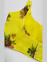 Yellow Sequnce Blouse