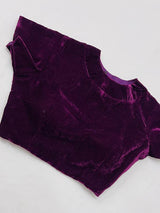 Purple Velvet Blouse