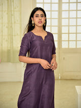 Grape Kurti-Pant Set