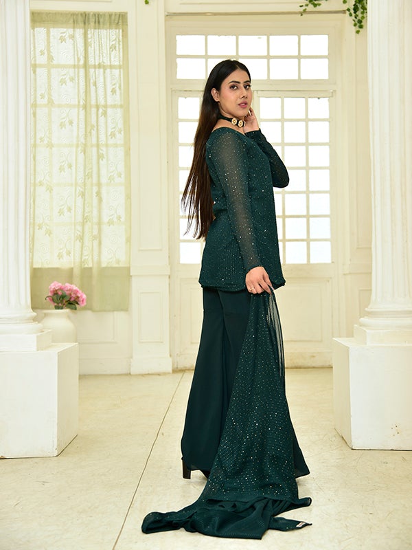 Emerald Green sharara Set