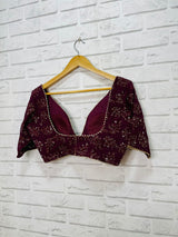 Maroon Cluster Blouse