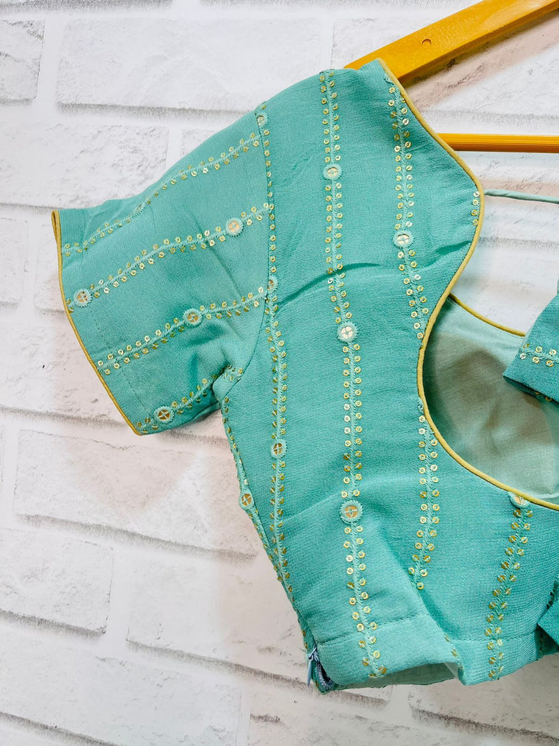 Dual Shade Green Blouse