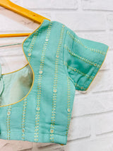 Dual Shade Green Blouse