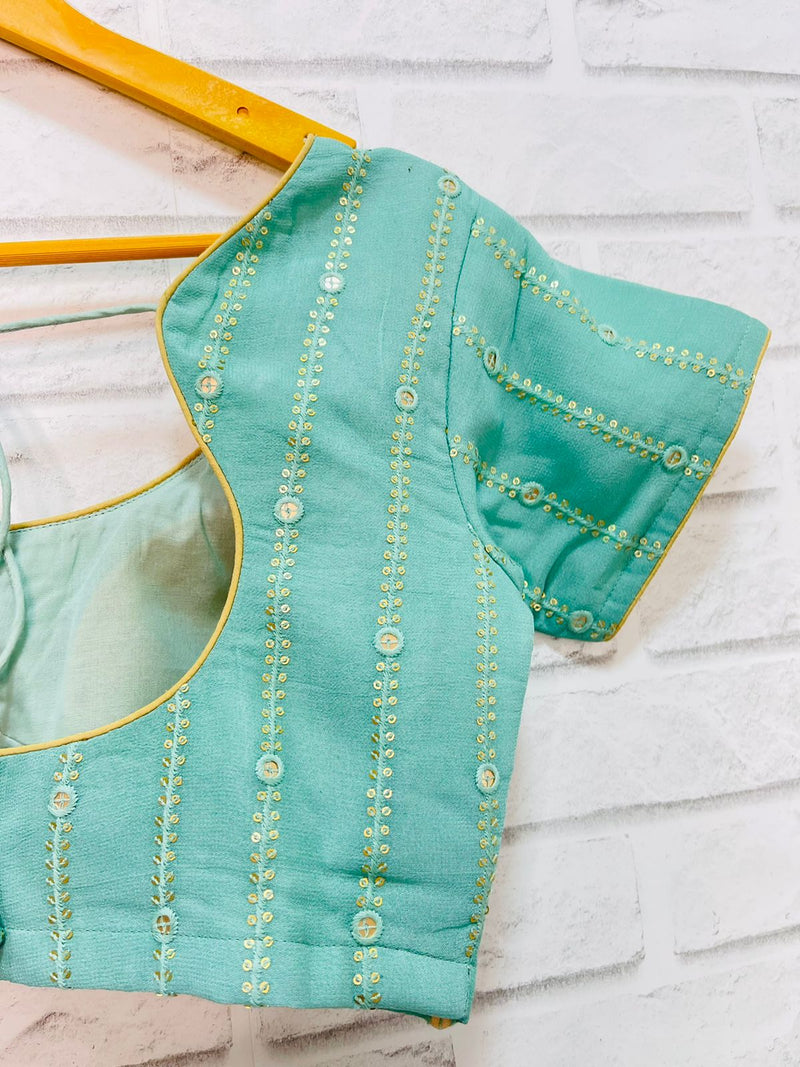 Dual Shade Green Blouse