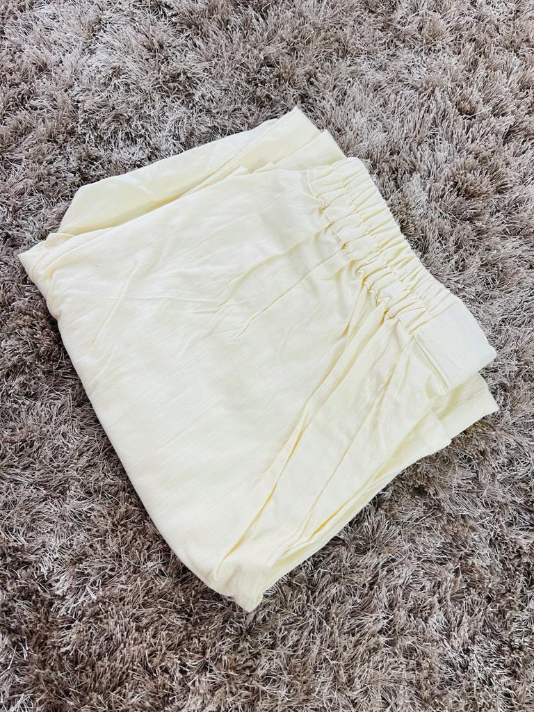 Offwhite Lycra Narrow Pant