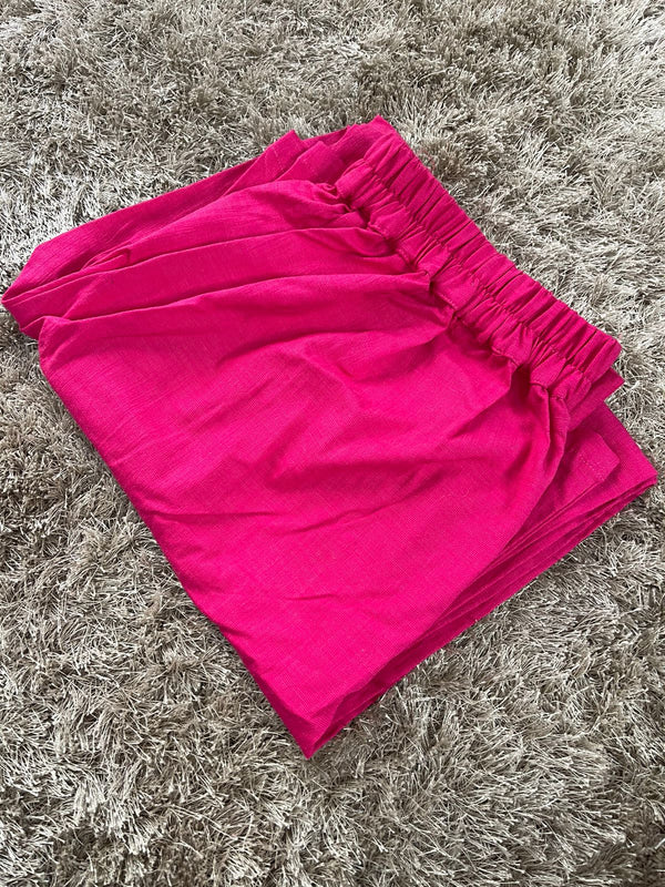 Pink Colour Lycra Narrow Pant
