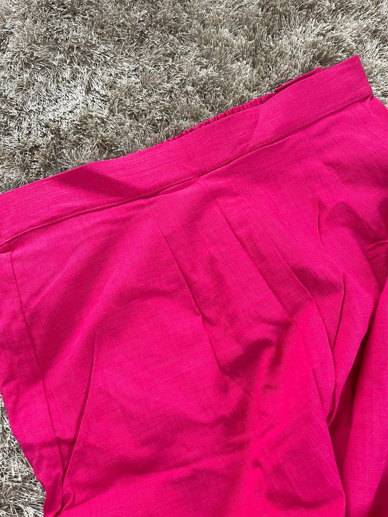 Pink Colour Lycra Narrow Pant