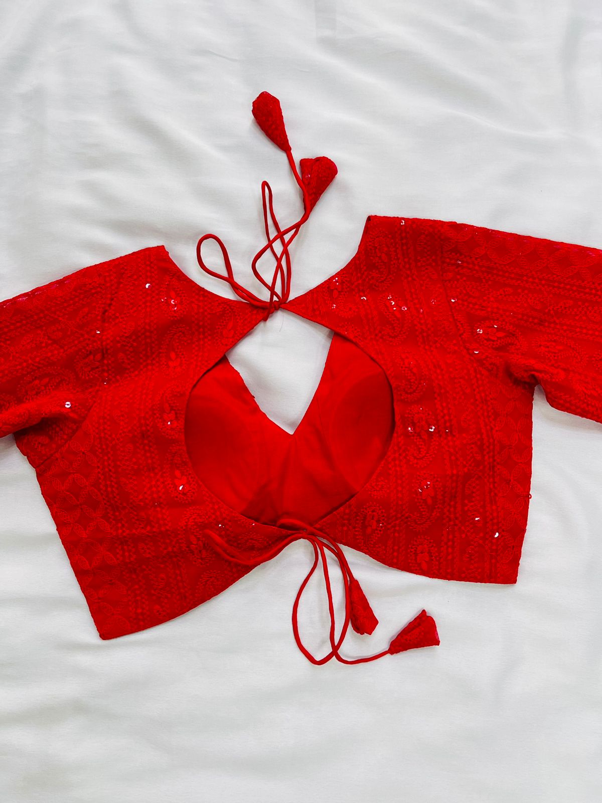 Crimson Red Blouse