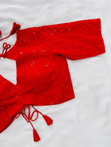 Crimson Red Blouse