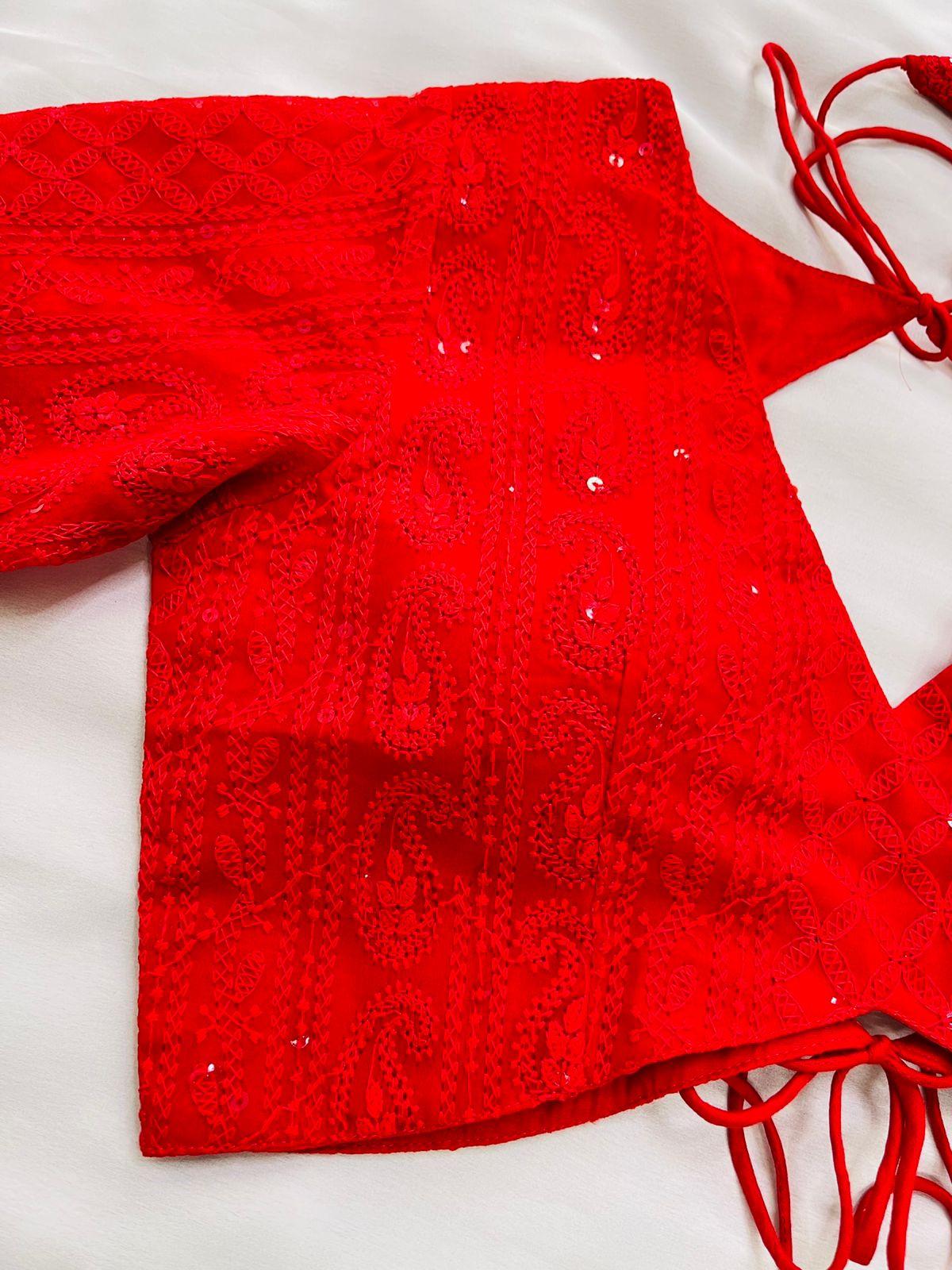 Crimson Red Blouse