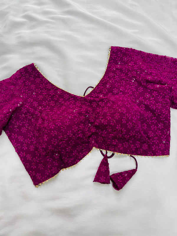 Magenta Lakhnavi Blouse