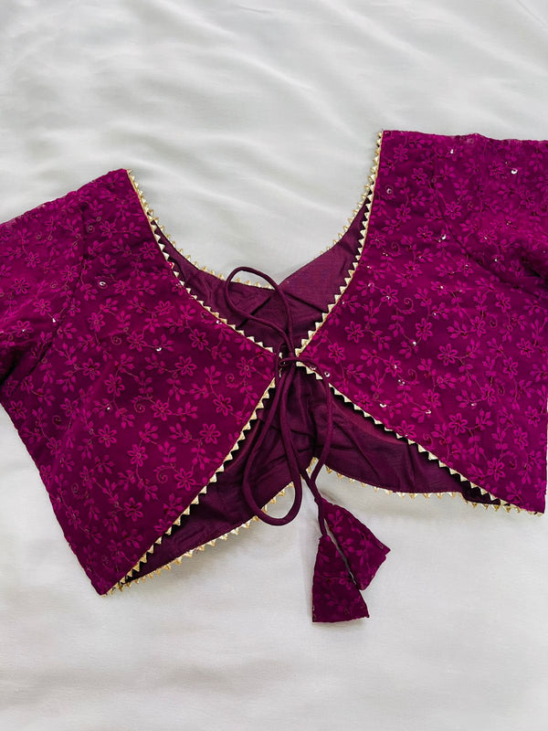 Magenta Lakhnavi Blouse