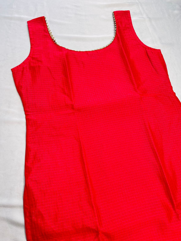 Red cotton flex kurti