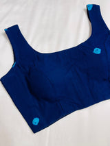 Navy Blue Bandhani Blousse