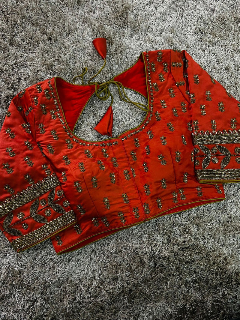Hand best sale work blouse