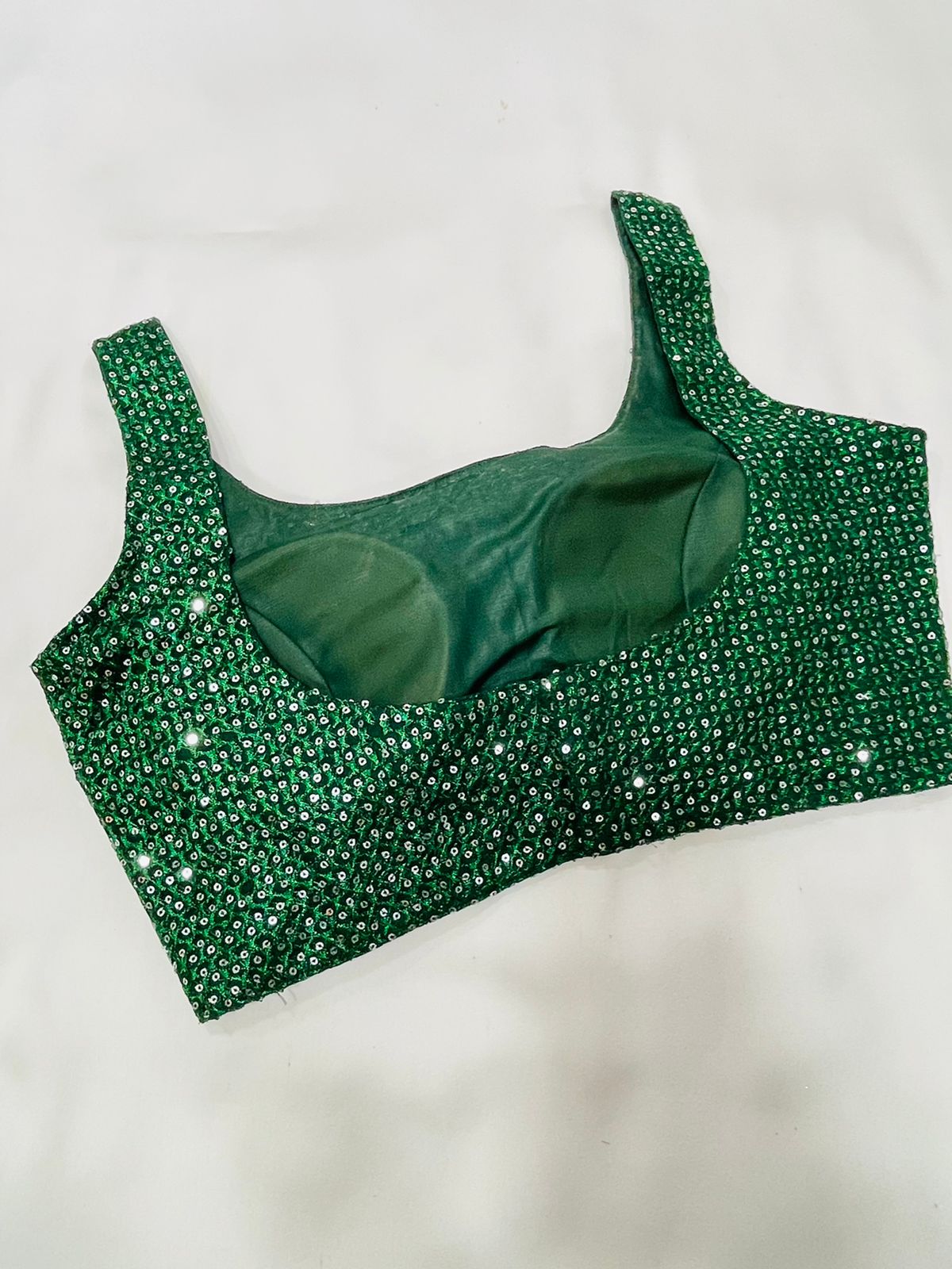 Green Sequin Blouse