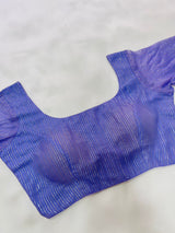 Purple Sleeves Georgette Blouse