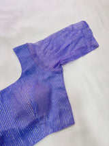 Purple Sleeves Georgette Blouse