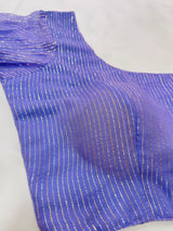 Purple Sleeves Georgette Blouse
