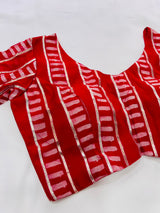 Red Georgette Blouse