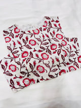 Dove Cotton Printed Blouse