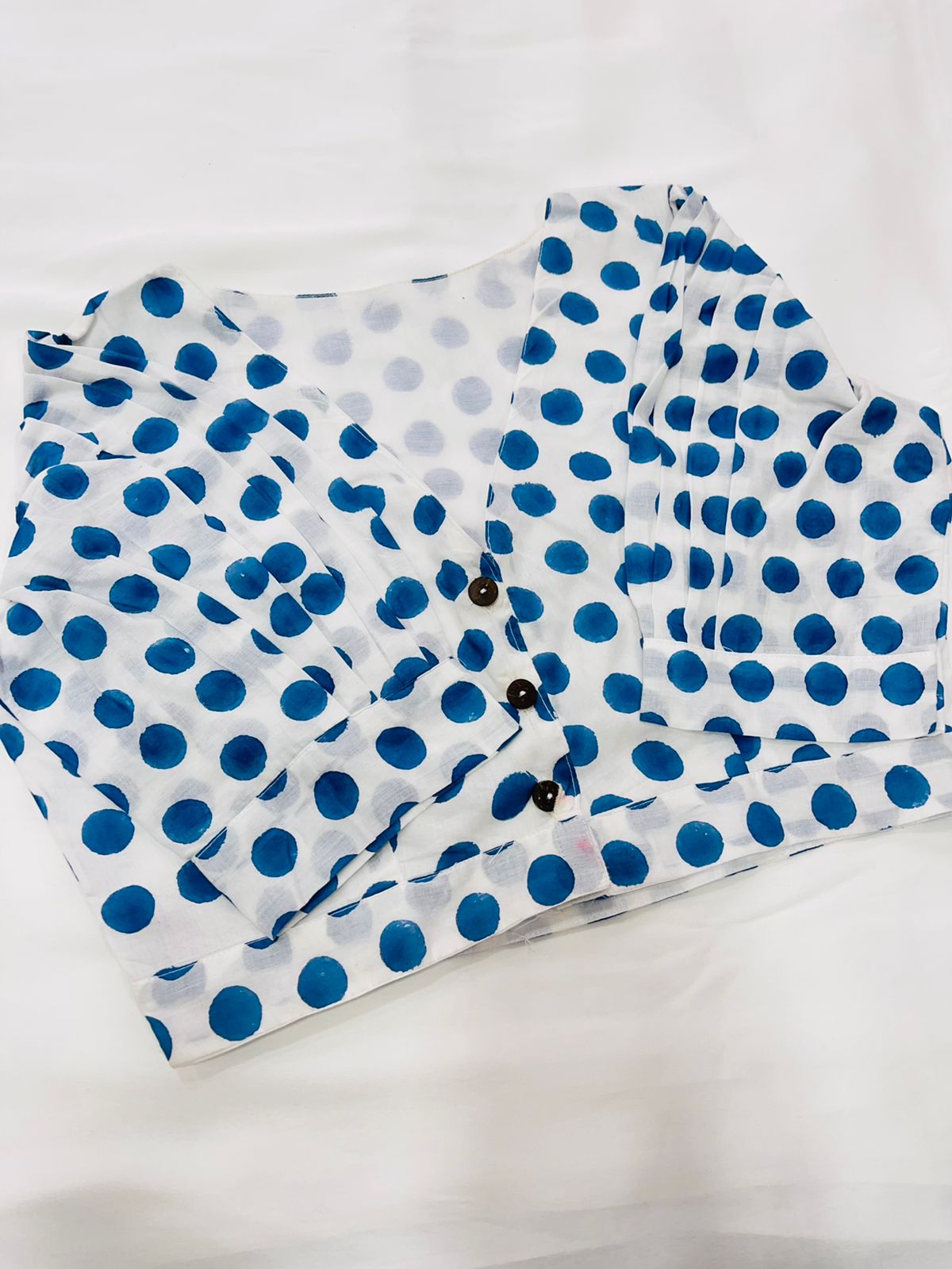 Polka Dots Cotton Blouse