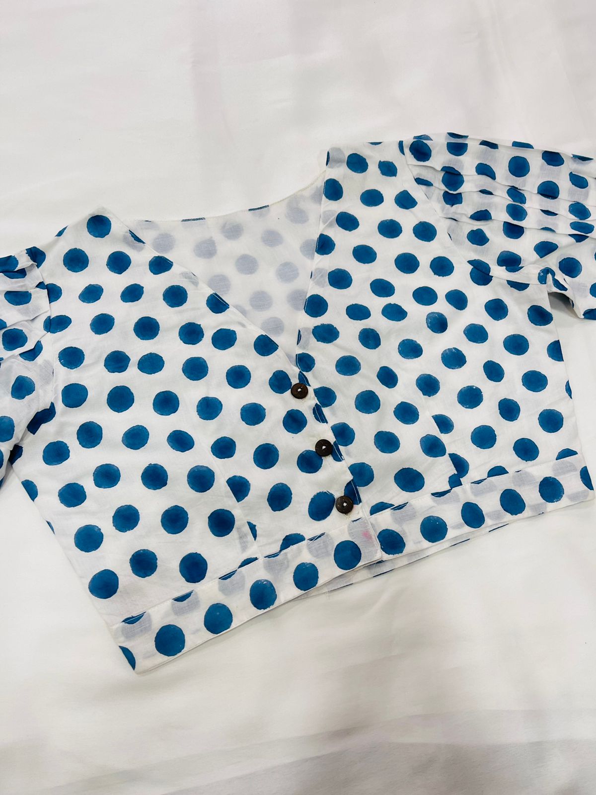 Polka Dots Cotton Blouse